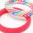 6pcs Assorted Jersey Hair Elastics - 8mm