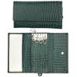 Wholesale Ladies Leather Key Holder Purse With Stud Closure Button - Green