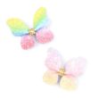 Rainbow Butterfly Glitter Hair Clips - Assorted - 5cm