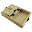 RAW Classic Medium Wood Rolling Box - 13 x 9 x 6.5cm