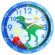 Wholesale Ravel Kids Time Teacher Wall Clock 25cm - Blue Dino
