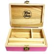 Wholesale Wise Skies Wooden Medium Box Pink