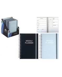 A5 Spiral Bound Weekly Planner - Assorted Colours 
