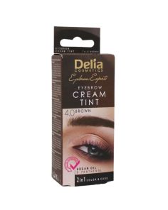Wholesale Delia Color Cream For Eyebrow 4.0 Brown With Argan Oil