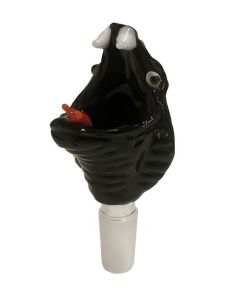 Wholesale Jaxx USA 'Back Mamba' Glass Cone - Black (14.4 mm)