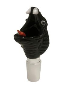 Wholesale Jaxx USA 'Back Mamba' Glass Cone - Black (18.8 mm)