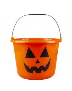 Jumbo Halloween Orange Candy Bucket 