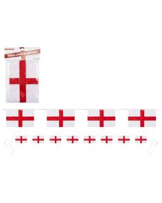 St. George's Rayon Bunting 8 Flags - 12" 