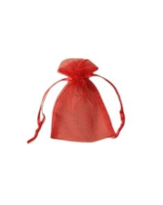 Wholesale Organza Gift Bag - Red (7x5cm)