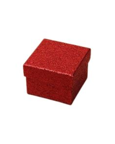 Wholesale Red glitter gift box 5x5x4cm