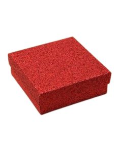 Wholesale Red glitter gift box 9x9x3cm
