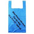 Blue Plastic Carrier Bag 11x17x21"