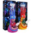 3D Monster Design Glass Waterpipe - Assorted (13inch)