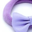 4pcs Jersey Hair Bow with Elastics - Assorted - 3.5cm