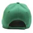 6 Panel 100% Polyester Embroidered Baseball Cap Ghana - Green