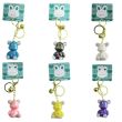 Acrylic Fashion Keyrings - Bear Diamond