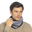 Adults Fairisle Knit Ted Neckwarmer - Cream & Black - 12 Pack