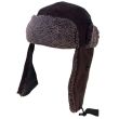 Black Anti-Pilling Fleece Trapper Hat 