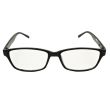 Black Plastic Frame Reading Glasses - +1.0