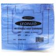 Blue Plastic Carrier Bag 11x17x21"