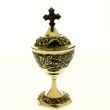 Brass Burner With Cross 6.5 inch