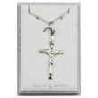 Wholesale Sterling Silver Crucifix Design Necklace (26mm)