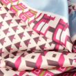 Ladies Geometric Printed Vegan Silk Scarves - Assorted Colours 