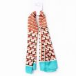 Ladies Geometric Printed Vegan Silk Scarves - Assorted Colours 