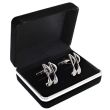 Wholesale Gents Silver Cufflinks - Double Quaver 