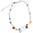 Double Chain Anklet with Beads and Star Charms