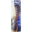 Duralon Wide Tooth Hair Comb with Pointed Teeth - Brown - 18.5cm