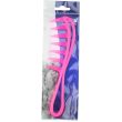 Duralon Wide Tooth Hair Comb with Pointed Teeth - Pink - 18.5cm