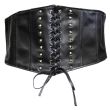 Elasticated Waist Lace Up Corset Belt With Conical Studs 