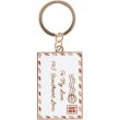 Enamel Love Letter Design Keyring