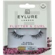 Eylure Flutter & Curl Eyelashes With Glue - Floral Faux Mink