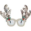 Golden Reindeer Christmas Glasses