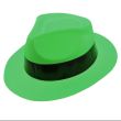 Wholesale  Plastic Neon Gangster Hat With Black Band