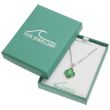 Green Paua Shell Quatrefoil Pendant Necklace