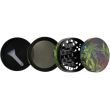4-Part "Leaf Design" Metal Handmuller - Assorted Designs