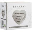 Graveside Heart Memorial with Diamantes & Rose Detail – In Loving Memory (16cm)