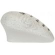 Graveside Heart Memorial with Diamantes & Rose Detail – In Loving Memory (16cm)