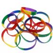 Wholesale Gummy Bangles ''Pride''- Rainbow Colours (50pcs)