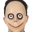 Adult Ghoulish Scare Mask with Bulging Eyes & Freaky Smile - Beige