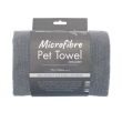 Handy Design Microfibre Pet Towel with Pockets 70x100cm - Grey