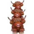Highland Cow Totem Figurine - 17.5cm