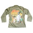 King Of Ethiopia Buttoned Shirt Jacket - Khaki Green (Assorted Sizes)
