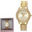 Ladies Henley Bling Diamante Bracelet Watch - Gold