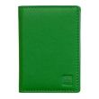 Leather Credit Card Holder RFID Protected - Green