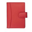 Leather Credit Card Holder RFID Protected - Red
