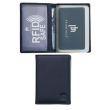 Leather Credit Card Holder RFID Protected - Navy 